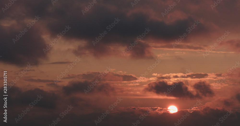 summer sunset skyscape with moving clouds summer sunset skyscape with moving clouds