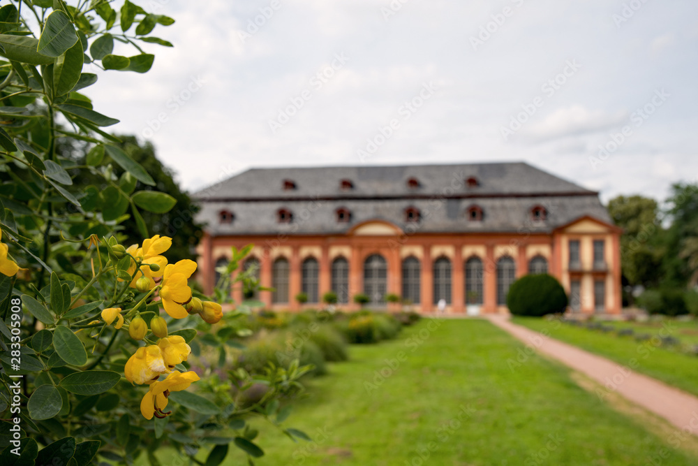 Sommer in der Orangerie in Darmstadt, Hessen, Deutschland	