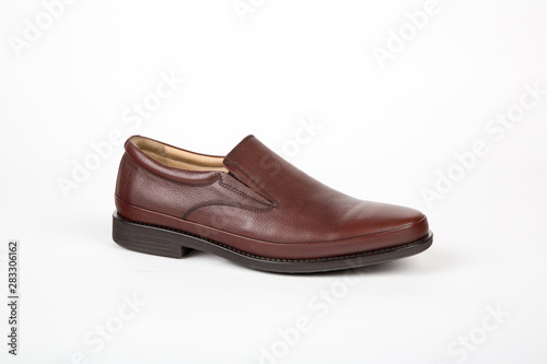 Mens shoes on white background 