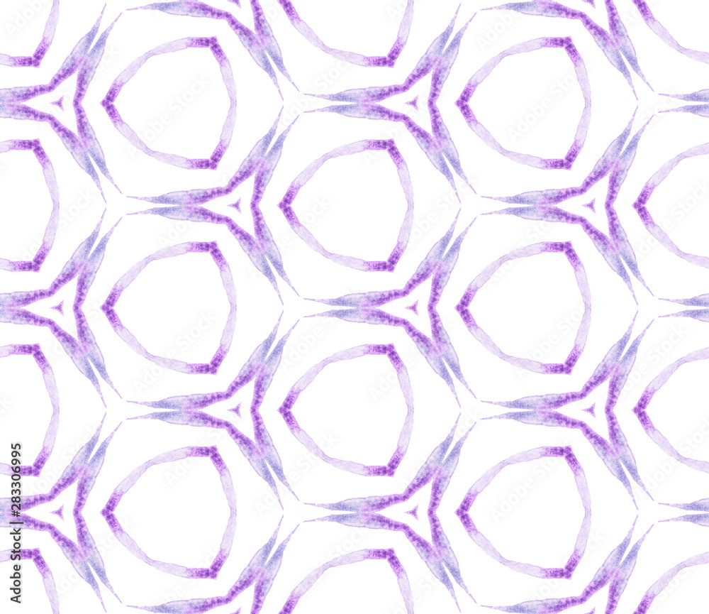 Purple geometric foliage seamless pattern. Hand dr Purple geometric foliage seamless pattern. Hand dr