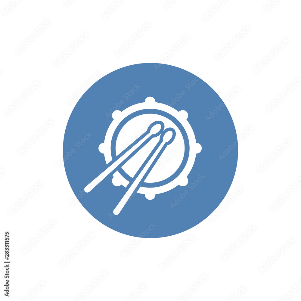 Drum icon. Simple illustration of drum vector icon for web Drum icon. Simple illustration of drum vector icon for web