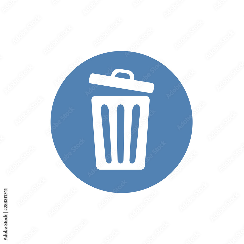 trashcan icon, vector trash bin - basket illustration - garbage basket symbol trashcan icon, vector trash bin - basket illustration - garbage basket symbol