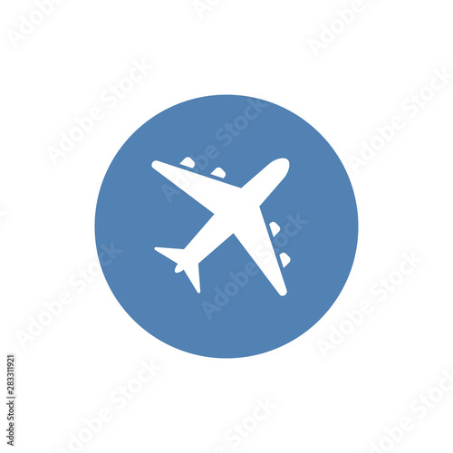 Wallpaper Mural Airplane Icon. Aircraft vector sign in modern flat style for web, graphic and mobile design. Torontodigital.ca