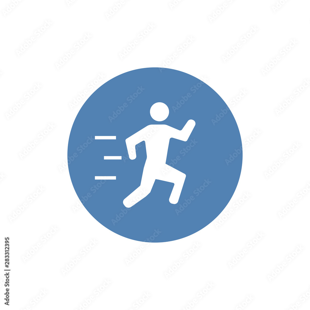 Running man icon. Flat vector illustration. EPS 10 Running man icon. Flat vector illustration. EPS 10