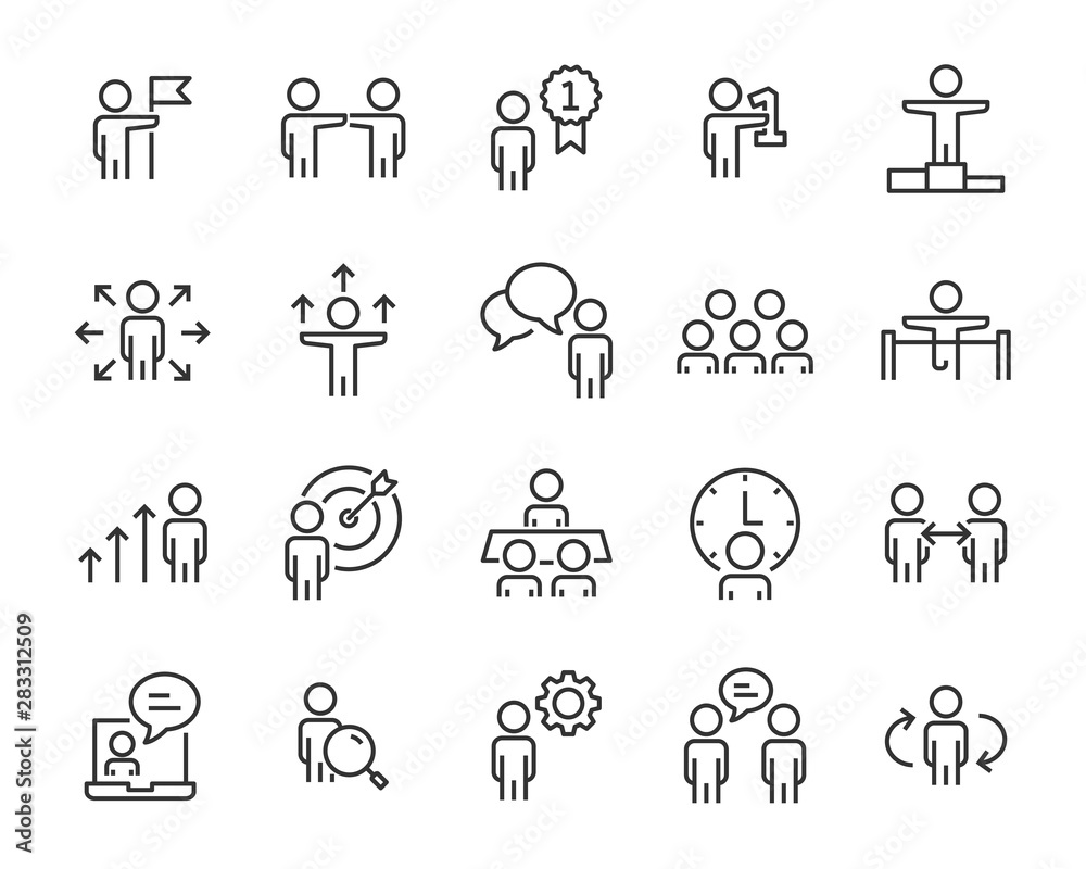 set of people icons, worker, team, id, manage, candidate set of people icons, worker, team, id, manage, candidate