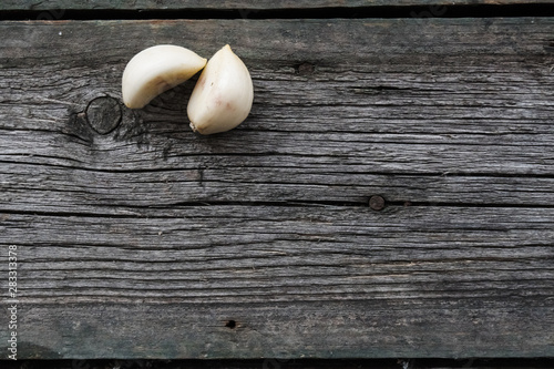 Snacks on a gray wooden background