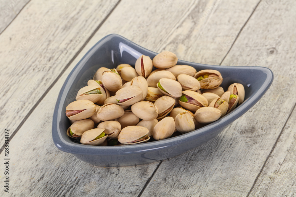 Pistachio nuts heap