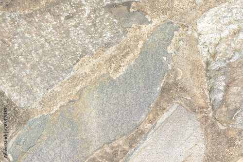 Stone path close up in the garden. Abstract background