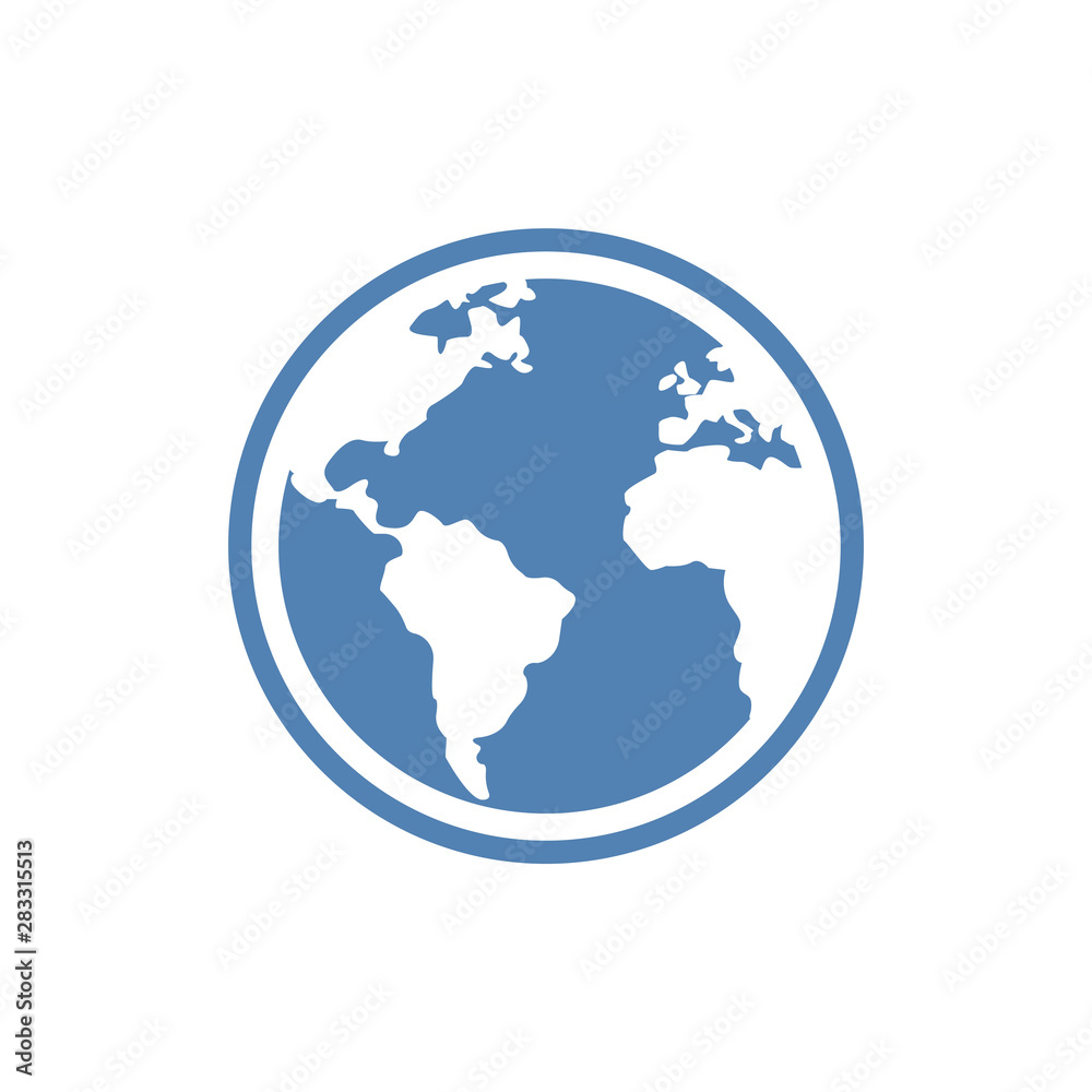globe icon vector. globe vector graphic illustration