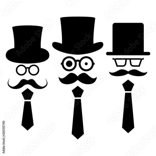 Set of stick figures, vector illustration.