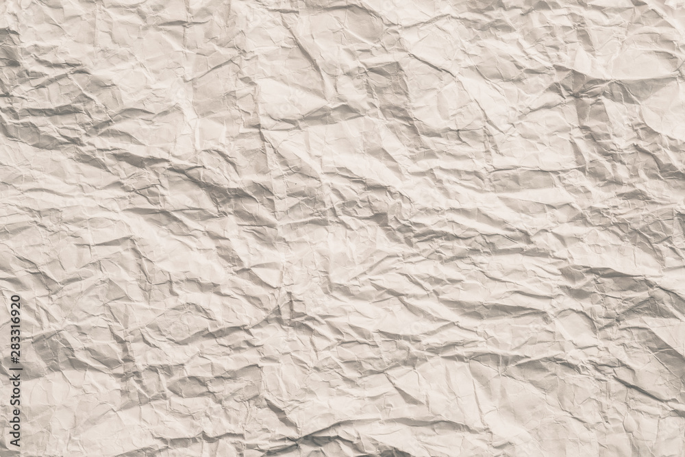Beige wrinkled paper. Zero waste, reuse concept. Abstract art background. Copy space. Beige wrinkled paper. Zero waste, reuse concept. Abstract art background. Copy space.