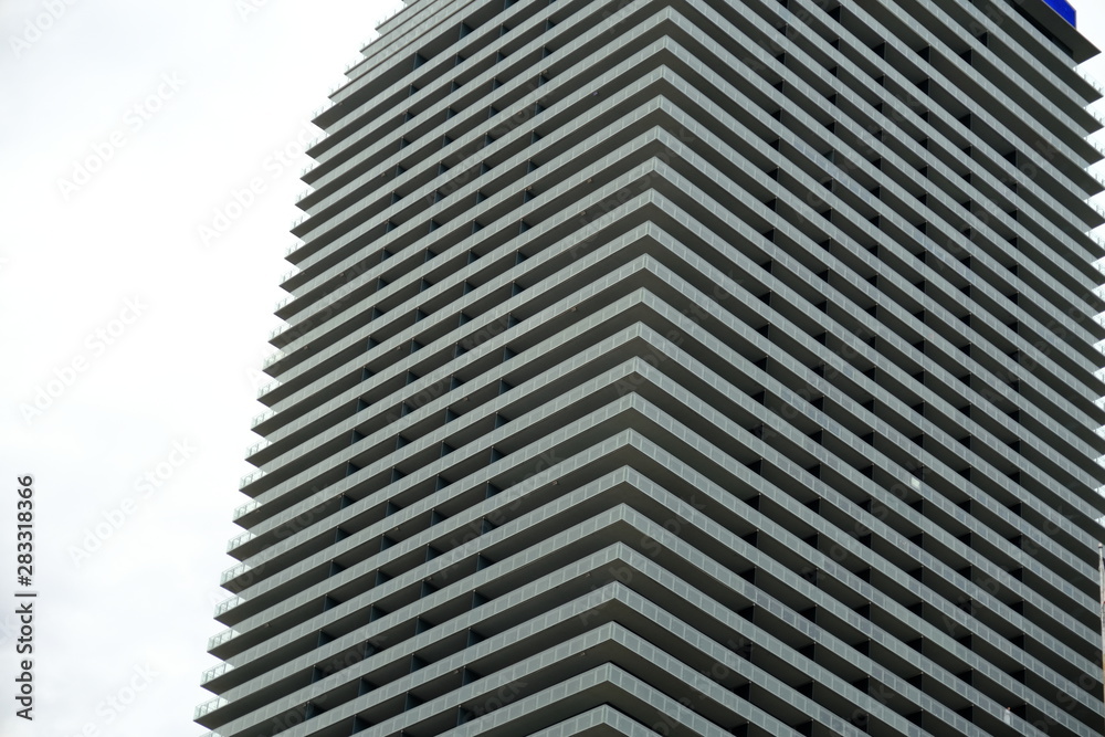  Elements and details of the facade of buildings in Las Vegas