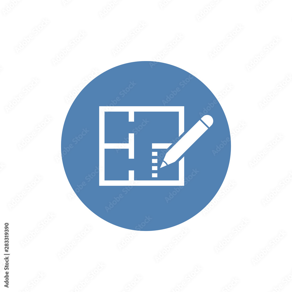 House plan icon in trendy isolated on grey background.Vector illustration. House plan icon in trendy isolated on grey background.Vector illustration.