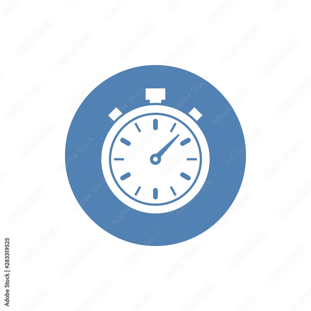 Stopwatch vector icon. flat vector icon for apps and websites Stopwatch vector icon. flat vector icon for apps and websites