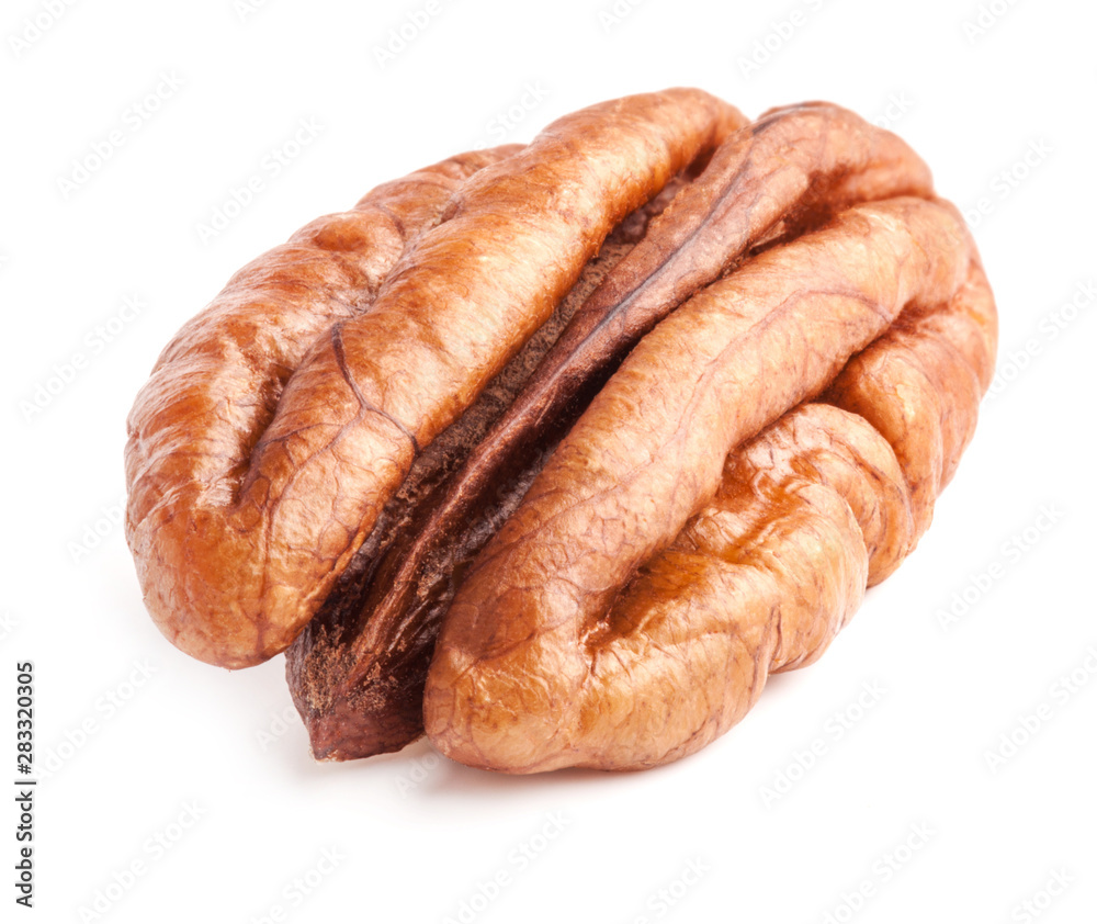 Pecan nuts isolated on white background with clipping path Pecan nuts isolated on white background with clipping path