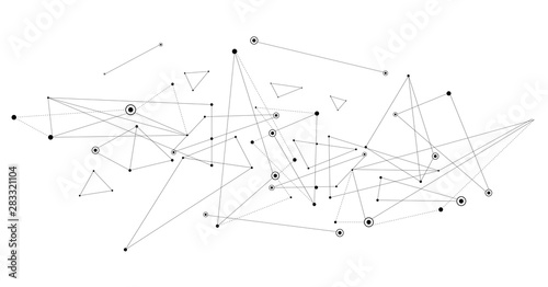 sfondo, connessioni, linee, punti, internet, design