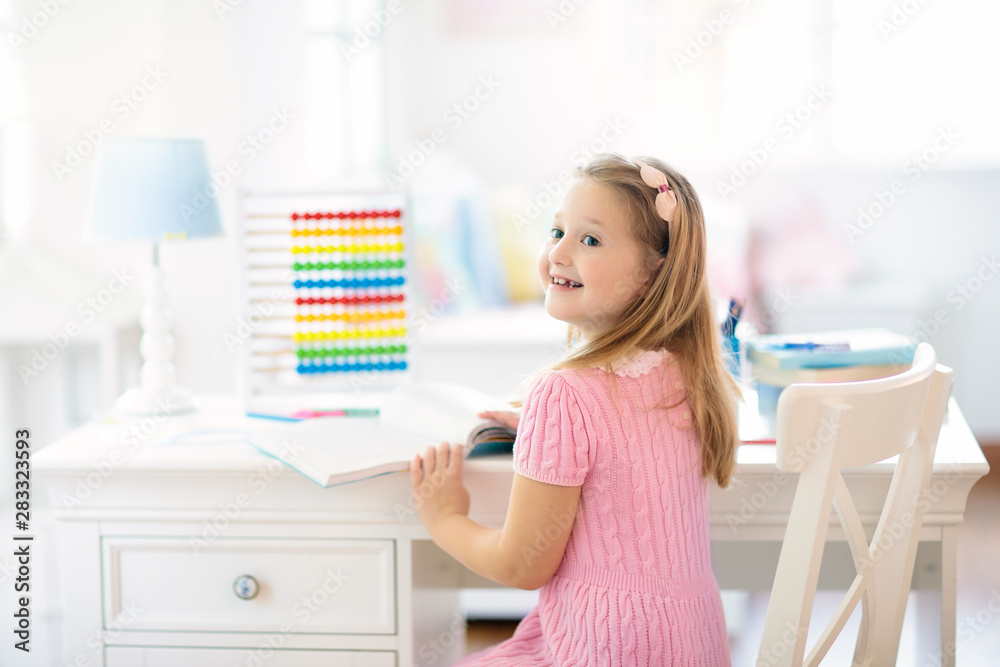 Child drawing. Kids paint. Girl after school. Child drawing. Kids paint. Girl after school.