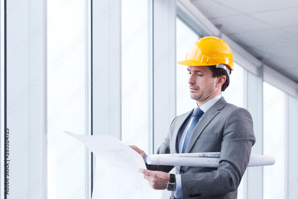 Architector in hardhat Architector in hardhat