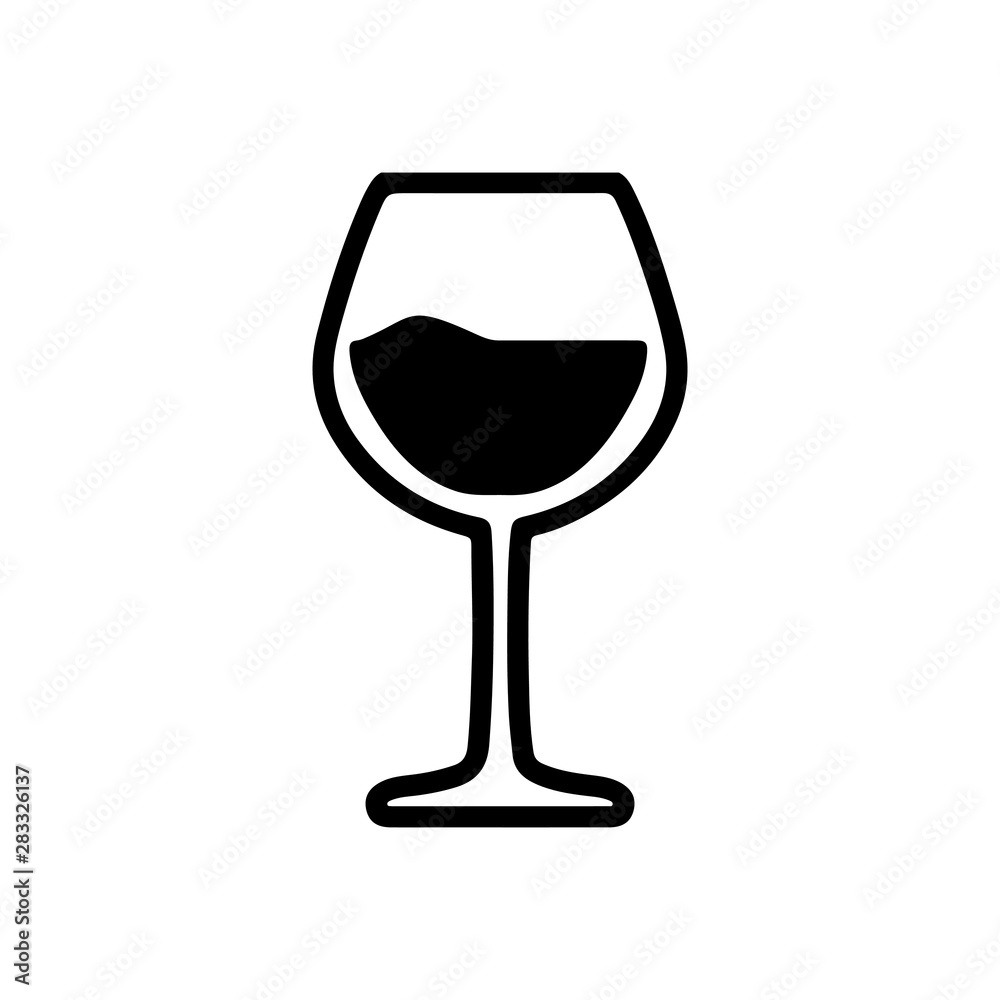 glass of wine isolated on white background glass of wine isolated on white background