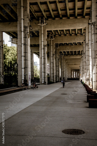 Photography Bentway Park, below Gardiner Expressway