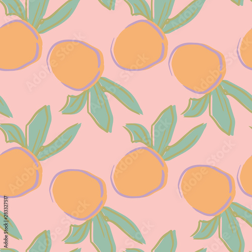 oranges orange vector seamless repeat pattern 