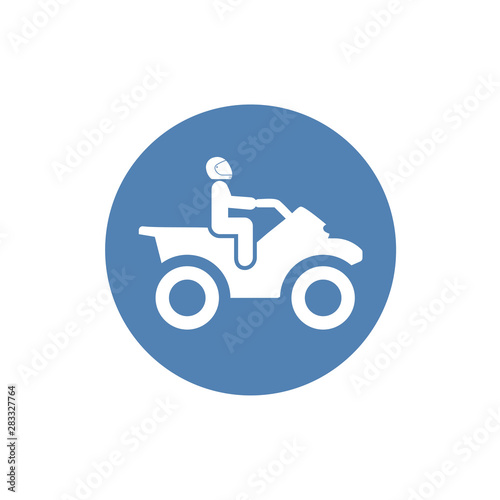 ATV Simple Icon. Flat vector illustration EPS 10