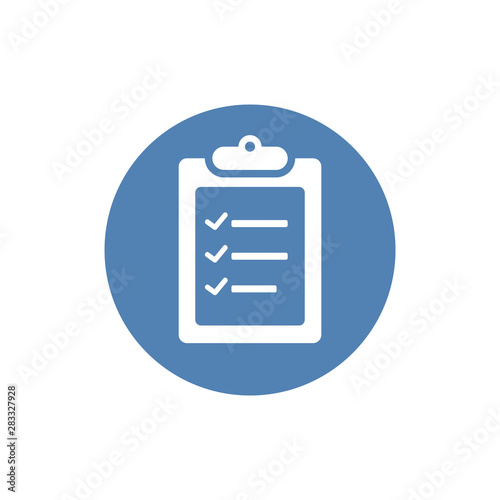 Checklist vector icon. Simple illustration isolated for graphic and web design.