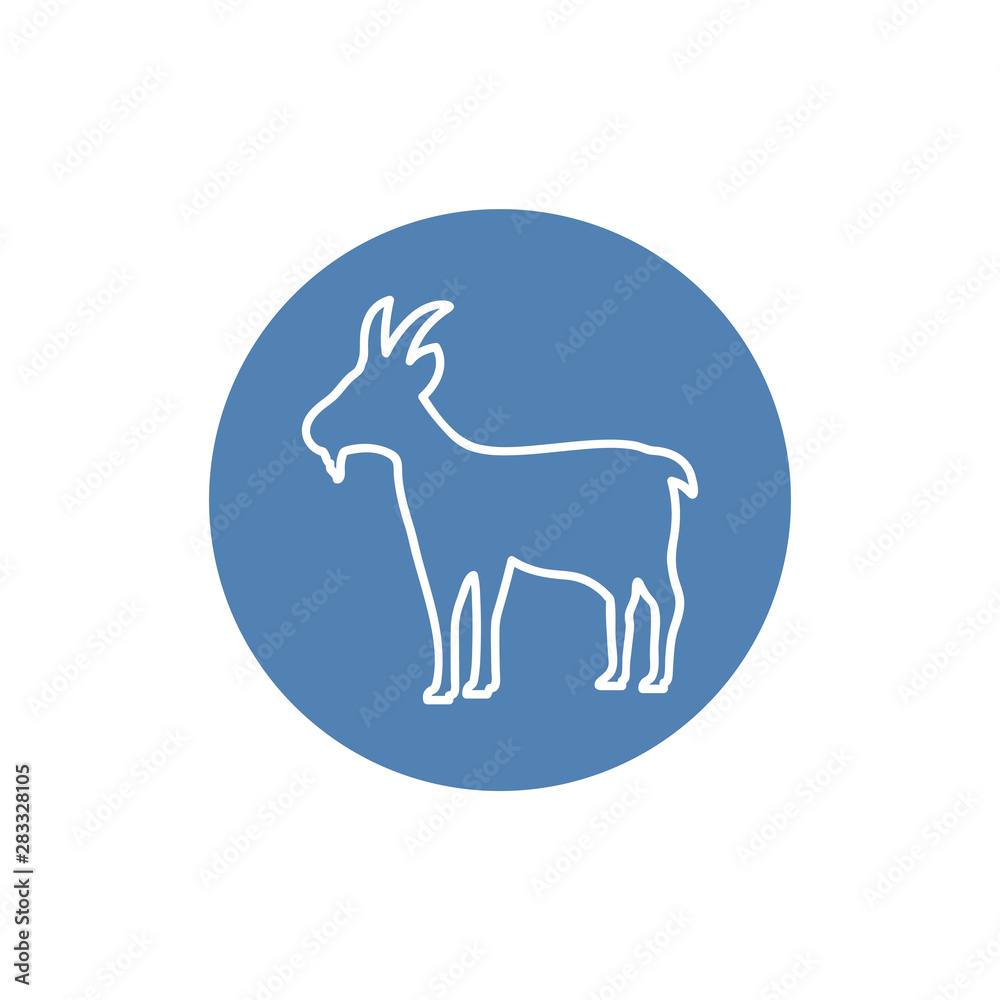 Goat linear icon. Modern outline Goat logo concept on white background. Suitable for use on web apps, mobile apps and print media. Goat linear icon. Modern outline Goat logo concept on white background. Suitable for use on web apps, mobile apps and print media.
