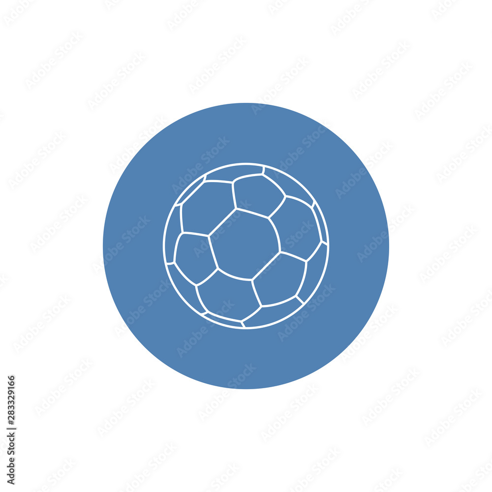 Fototapeta premium Soccer ball vector icon, sports symbol. Modern, simple flat vector illustration for web site or mobile app