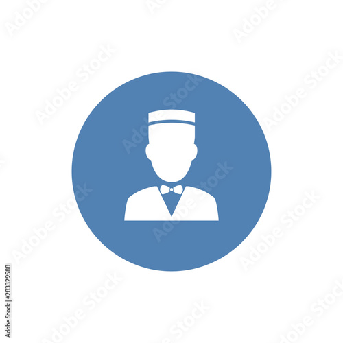 Bellman icon. Concierge symbol Simple flat symbol. Perfect pictogram illustration on white background.