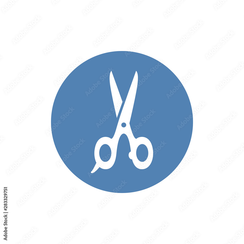 Scissors icon. Stock vector illustration flat design style. EPS10. Scissors icon. Stock vector illustration flat design style. EPS10.
