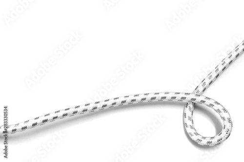 old electric cable on white background © naiauss