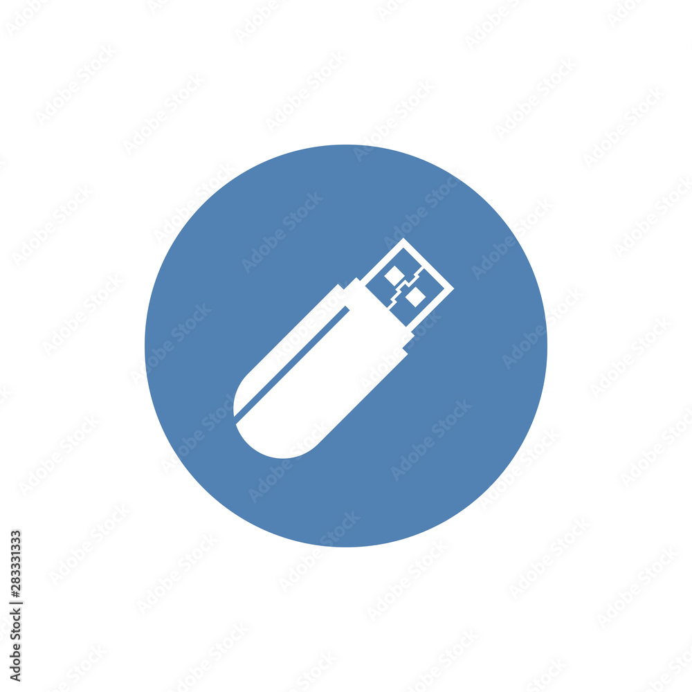 USB flash drive icon isolated on white background. Vector Illustration USB flash drive icon isolated on white background. Vector Illustration