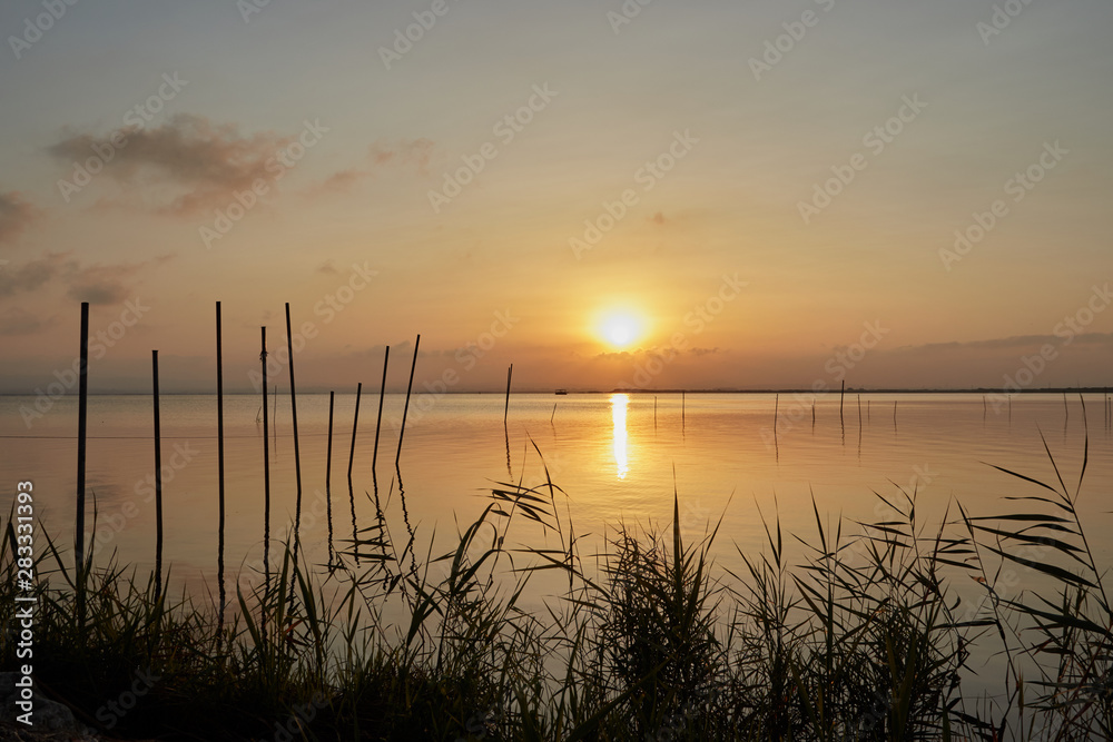 Sunset in The Albufera Natural Park