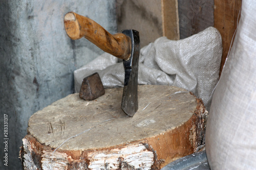 old anvil and hammer