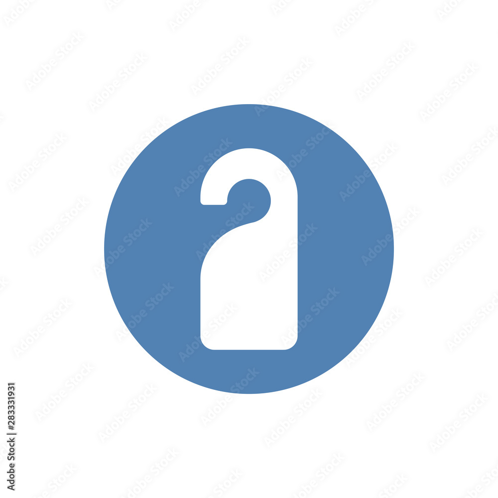 Do Not Disturb icon, travel and tourism, door hanger sign vector graphics, a linear pattern on a white background, eps 10. Do Not Disturb icon, travel and tourism, door hanger sign vector graphics, a linear pattern on a white background, eps 10.