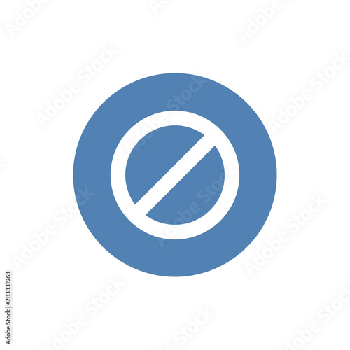 prohibition sign, web icon. vector design for website design, logo, and user interface. EPS 10