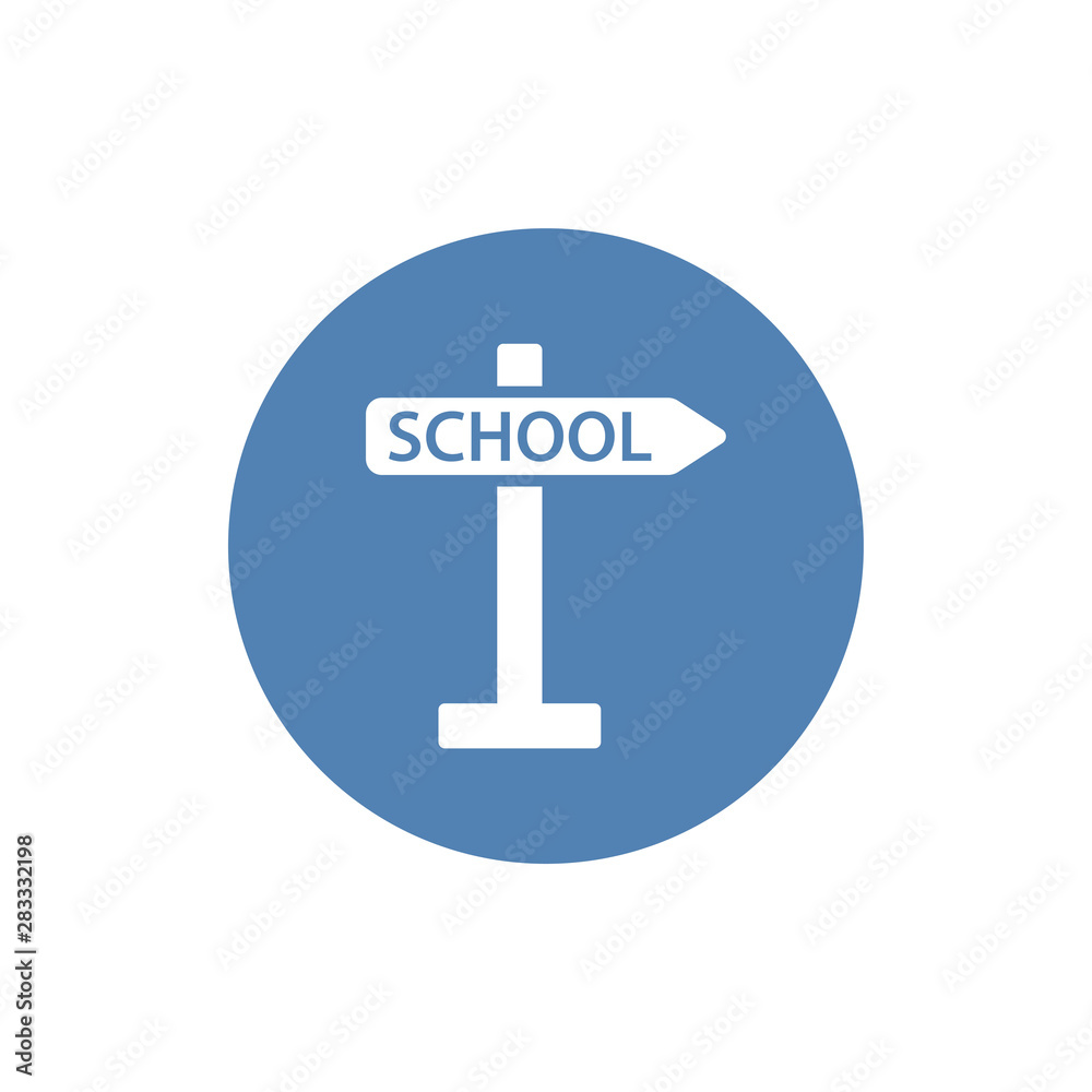 Vector School Sign Design Elements Set Vector School Sign Design Elements Set