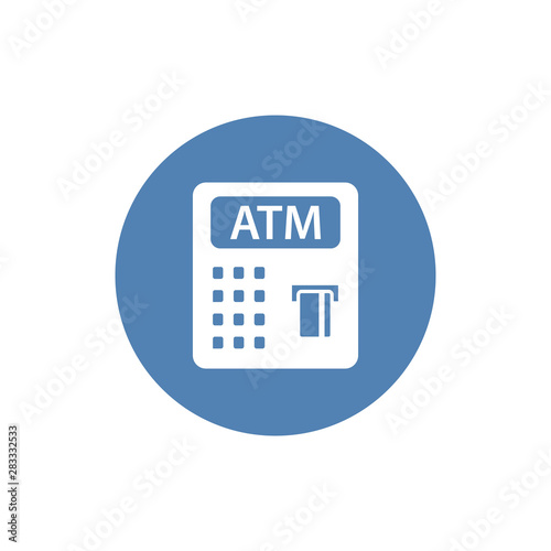 ATM icon in trendy glyph style design. Vector graphic illustration. ATM icon for website design, logo, and user interface. EPS 10