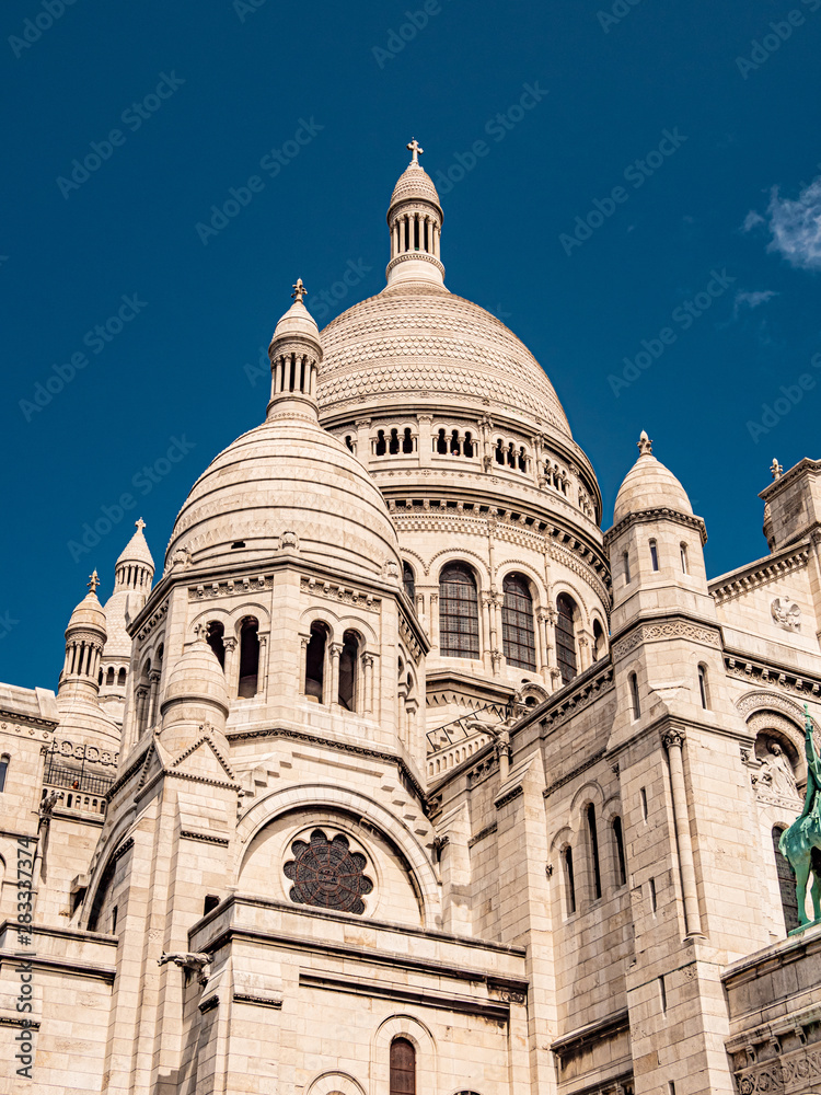 Famous Sacre Coeur Cathedral in Paris