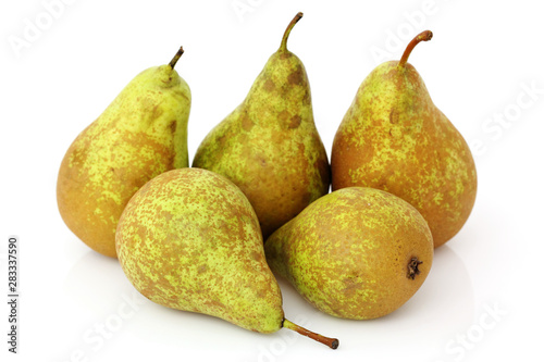 pears isolated on white background