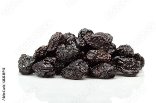 prunes on white background