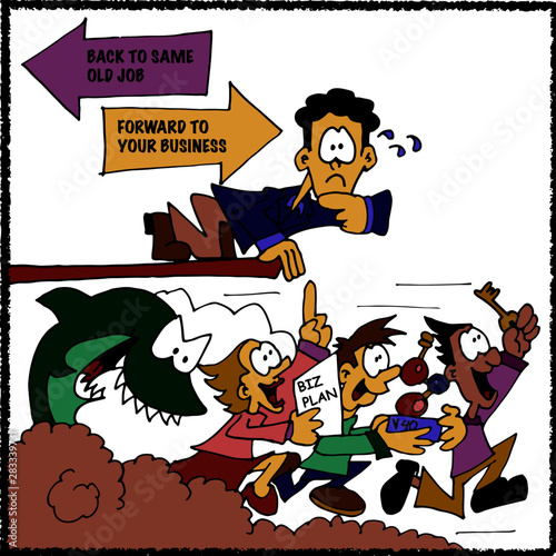 Entrepreneurship is a scary decision - in color