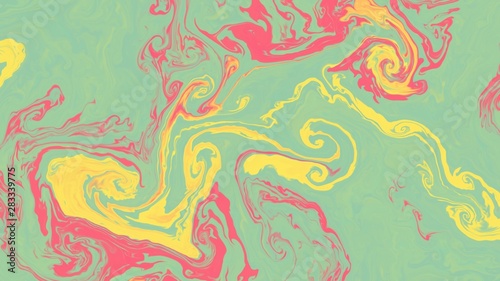 Obraz na płótnie Abstraction painted in oil. Colorful texture background. Multicolored wallpaper graphic design. Pattern for creating artworks and prints. Crazy bright colors style. Digital watercolor effect. w salonie