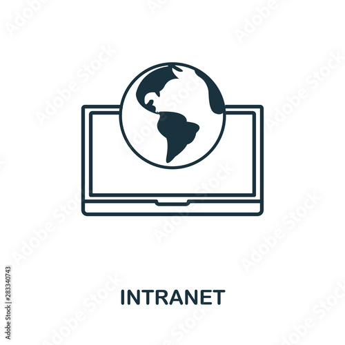 Intranet icon outline style. Simple glyph from icons collection. Line Intranet icon for web design and software