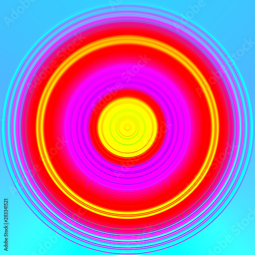 Glowing abstract circle background.