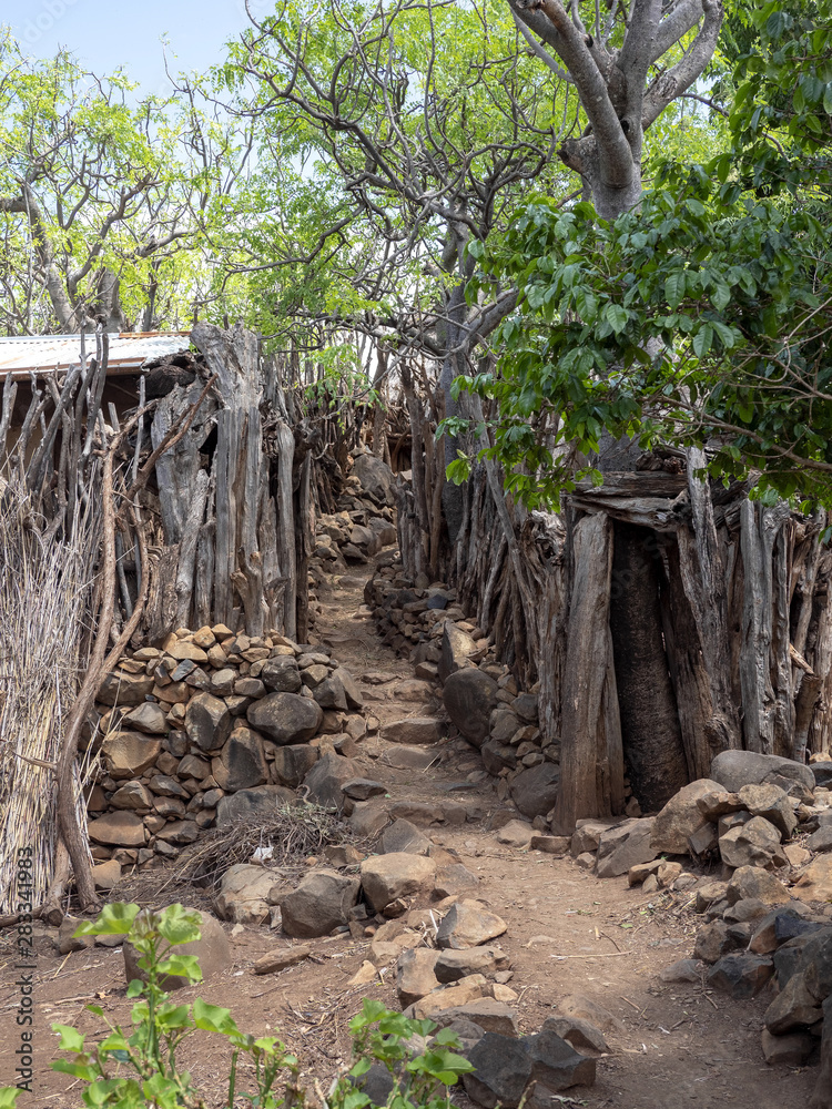 Traditional village of Konso, UNESCO World Heritage Site, Ethiopia