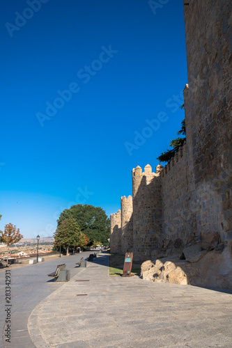Medieval city walls of Avila  Spain