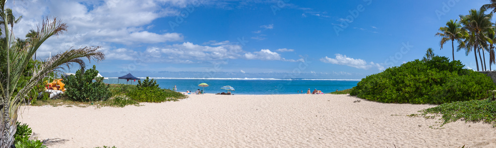 Fototapeta premium White sand beach tropical island