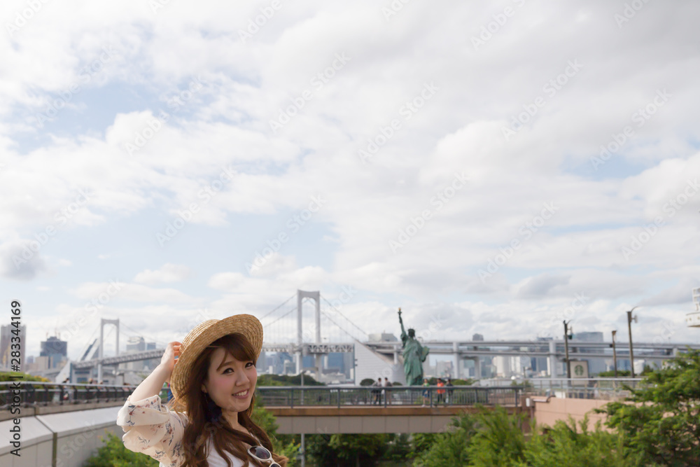 Berry cute Japanese young woman.